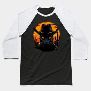 Cat Cowboy Chronicles Feline Baseball T-Shirt